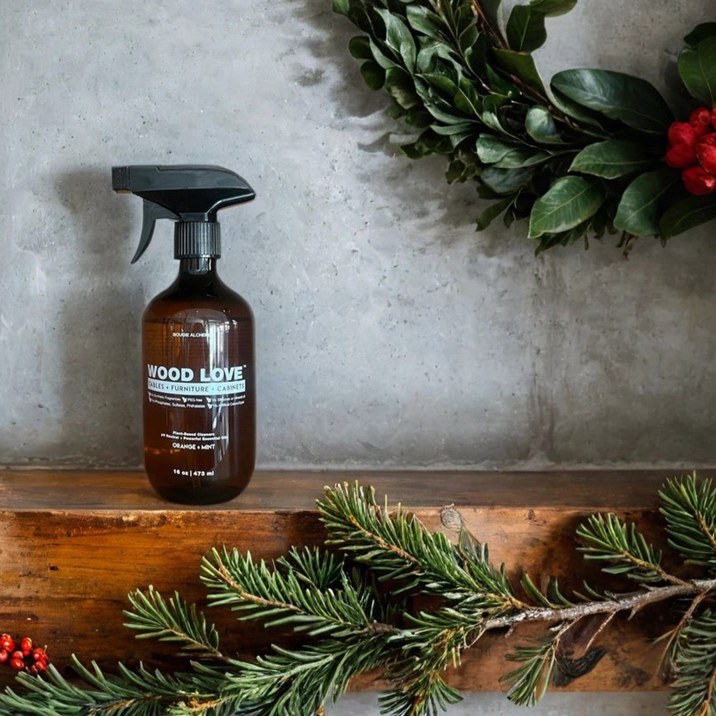 Wood Love Plant - Based Cleaner for Finished Wood Tables, Furniture, Cabinets, and more - Bougie Alchemist